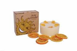 Ароматизированная свеча "Мандарин&Апельсин" из соевого воска 